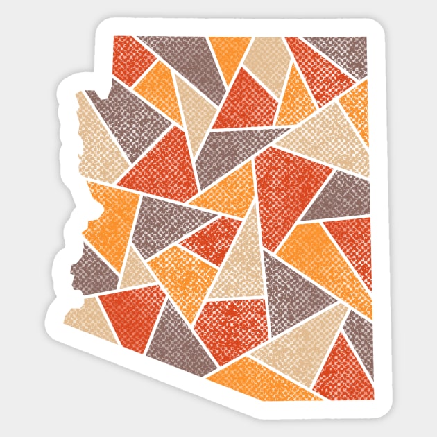 Arizona Mosaic - Canyon Walls Sticker by dSyndicate